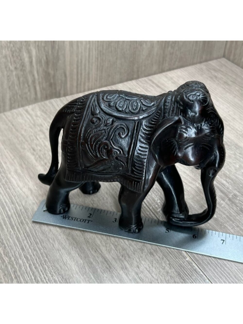 Elephant Figurine Statue Home Decor Lucky Charm Collectible - Picture 13 of 13
